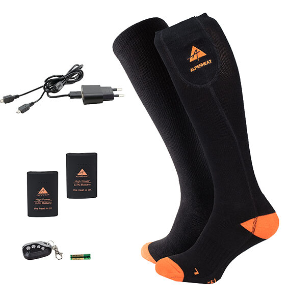 šildomos kojinės su nuotolinio valdymo pulteliu FireSocks RC